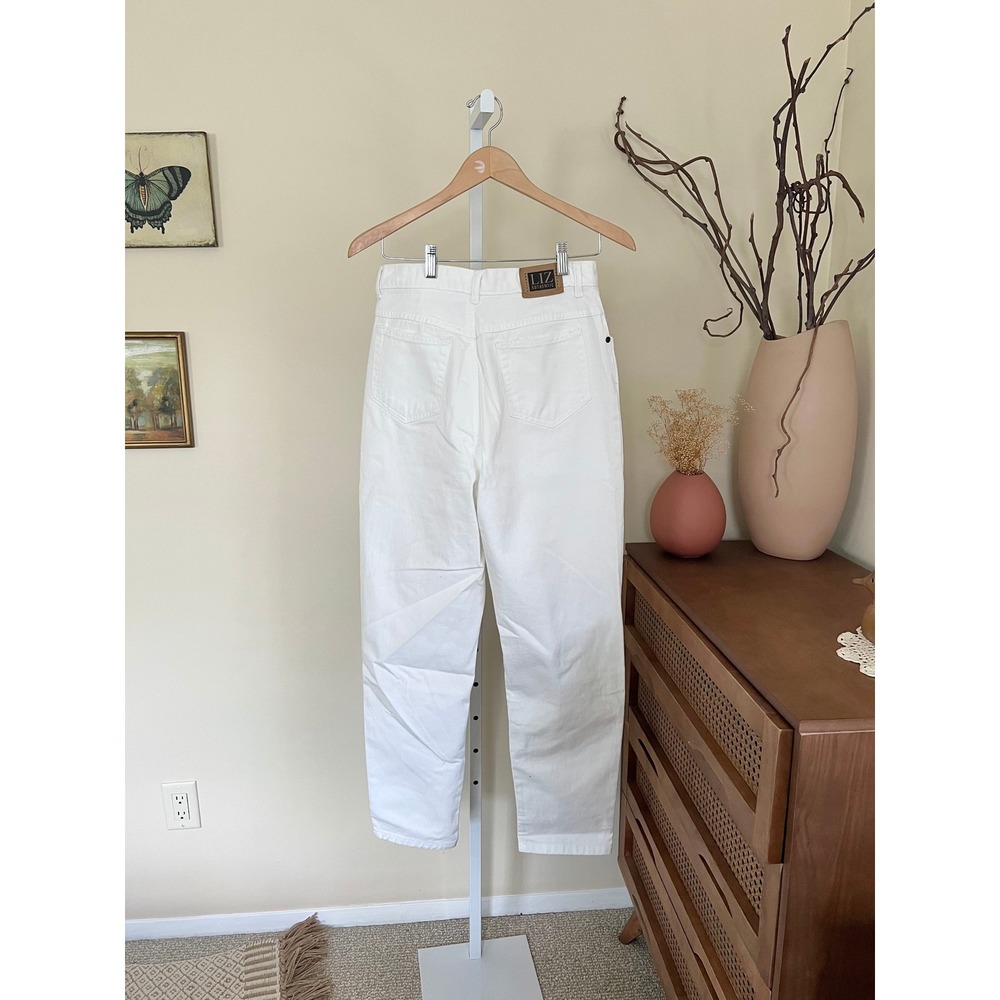 Vintage 90s Liz Claiborne White Mom Jeans - Picture 3 of 5